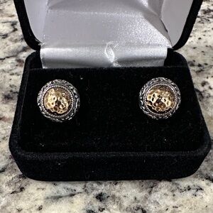 NWOT Samuel B. Alba Studs silver and 18K Gold